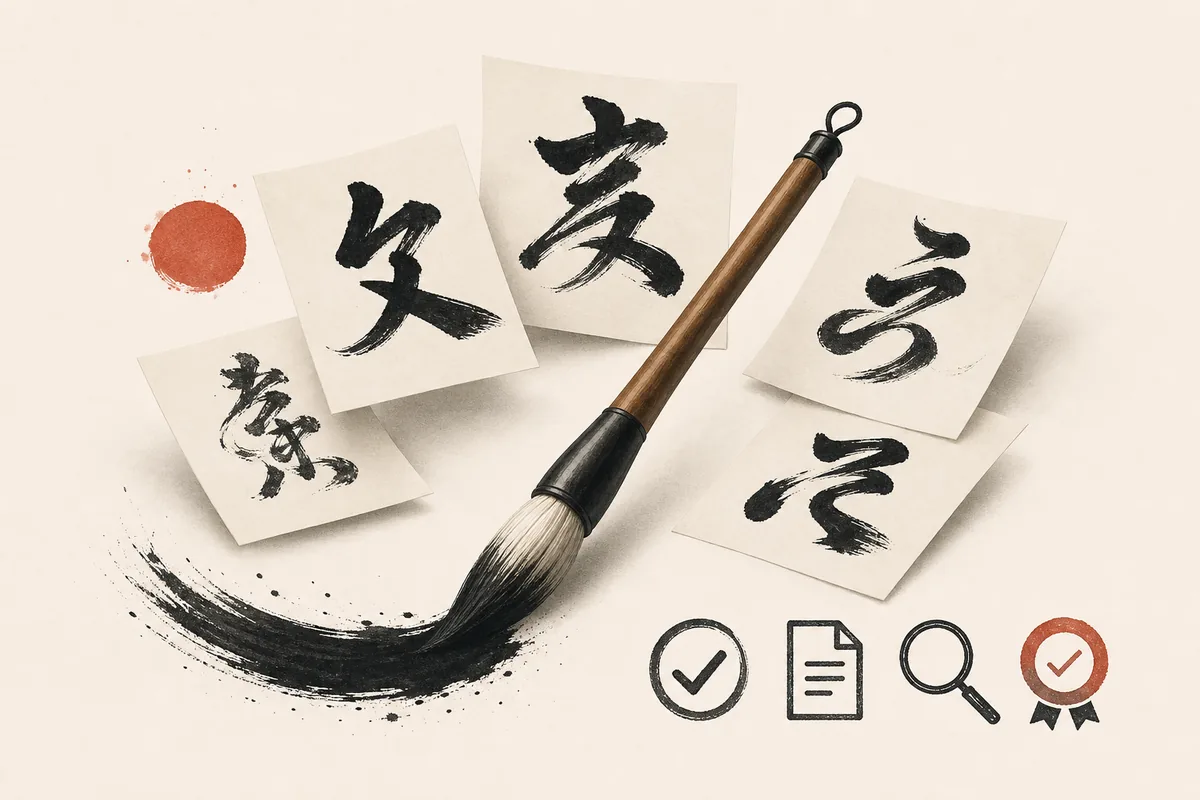 筆文字フォントを用途とライセンスで選ぶイメージ